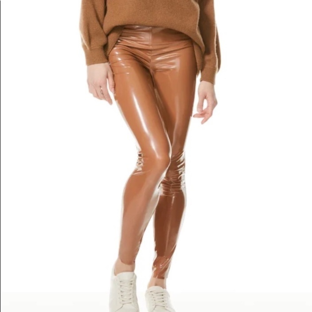 ALICE + OLIVIA MADDOX VEGAN LATEX LEGGING